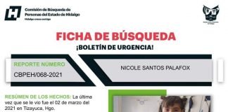 Intensifican búsqueda de menor desaparecida en Tizayuca