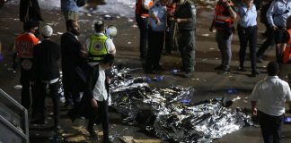 Mueren 44 personas en Israel durante acto religioso estampida