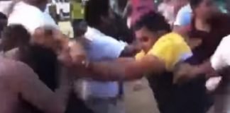 Turistas arman pelea campal en Veracruz