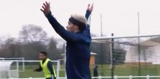 Raúl Jiménez se luce con asistencia en entrenamiento de los Wolves