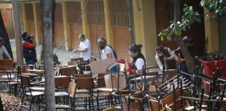 Continúa tequio en escuelas de CDMX