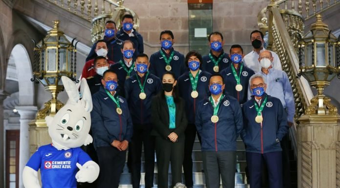 Sheinbaum se reúne con jugadores de Cruz Azul Cruz Azul