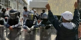 Liberan a manifestante detenido durante enfrentamiento en Pachuca