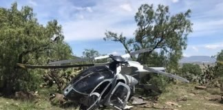 Helicóptero se desploma en límites del Estado de México e Hidalgo