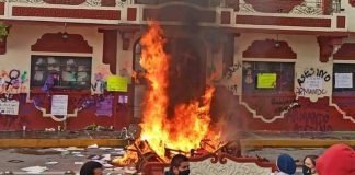Queman mobiliario de presidencia en Progreso de Obregón: piden justicia por Betty fuego