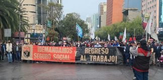 SME y ANUEE se manifiestan en Segob