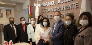 Aporta donativo a Cruz Roja voluntariado de Poder Judicial