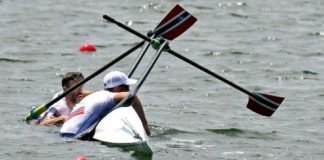 Equipo noruego de remo cae al agua en JJOO Remos