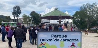 Inaugura Corporación Rica parque en Huixmi