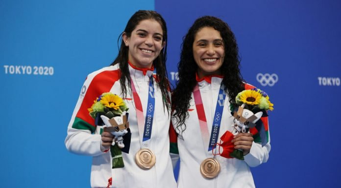 Mexicanas consiguen bronce en clavado sincronizado México clavados