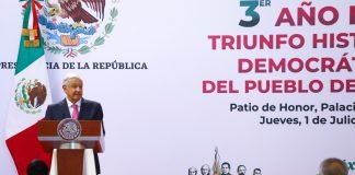 AMLO rinde informe por tercer aniversario de triunfo