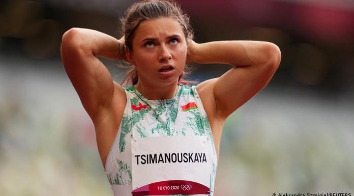 Atleta bielorrusa que abandonó Tokio 2020, subastó medalla Bielorrusia