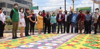 Tlaxcoapan engalana festival ‘Huitzilíhuitl’ con hermoso tapete