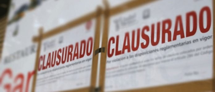 Bares y cantinas clasurado