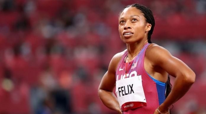 Bronce de Allyson Felix en la prueba de los 400 metros planos Allyson félix
