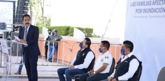 Fayad da banderazo de salida para envío de apoyos a Tula Fayad Banderazo