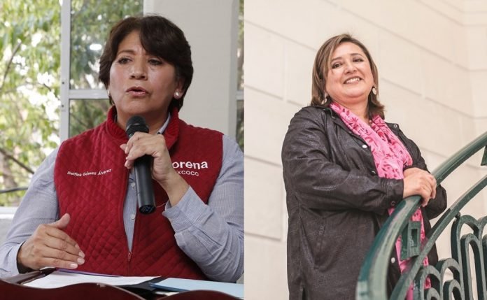 Delfina Gómez y Xóchitl Gálvez