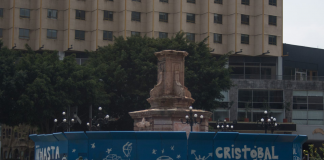 Una arbitrariedad quitar monumentos, dice Calderón Monumento Colón