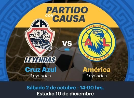 Leyendas del Cruz Azul y América jugaran a favor de los damnificados de Tula
