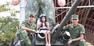 Atractivo espectáculo interactivo de exposición Militar