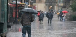 Se pronostican lluvias fuertes en cuatro estados hoy martes