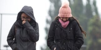 Abrigo y paraguas para hoy, continúan lluvias torrenciales y temperaturas mínimas