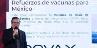 México recibirá 18 millones de vacunas de mecanismo COVAX este mes: Ebrard COVAX