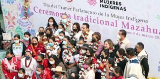 Primer Parlamento de las Mujeres Indígenas inició con una ceremonia mazahua
