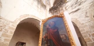 Recibe parroquia de Acatlán óleo restaurado por el INAH