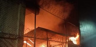 Se incendia taller de carpintería del Cereso de Tula