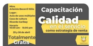 Impulso a la Calidad en el Servicio, con capacitación que ofrece DEM Tulancingo