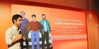 DiDi invertirá 3 mil millones de pesos en México en 2022