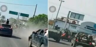 Presuntos sicarios persiguieron a convoy militar en Nueva Italia, Michoacán