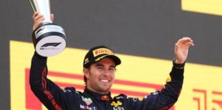 ‘Checo’ Pérez ocupa segundo peldaño en el podio del GP de España