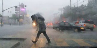 Continúan altas temperaturas, vientos y lluvias puntuales