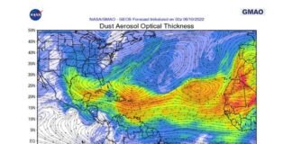 Polvo del Sahara arriba a México
