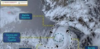 Tormenta tropical Blas se intensificará a Huracán categoría 1