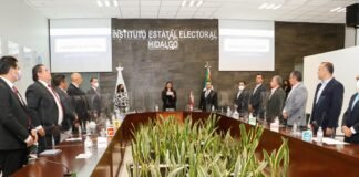 Concluye IEEH sesión permanente de la jornada electoral para renovar la gubernatura de Hidalgo