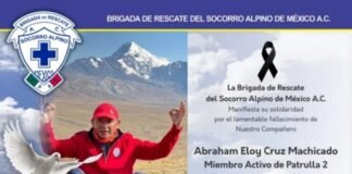 Murió alpinista al caer de pendiente de 150 metros en el Pico de Orizaba