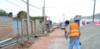 Presentan importantes avances obras de pavimentación, guarniciones y banquetas en Tulancingo