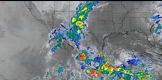 Celia se desplaza hacía el sur de las costas de Oaxaca y Guerrero