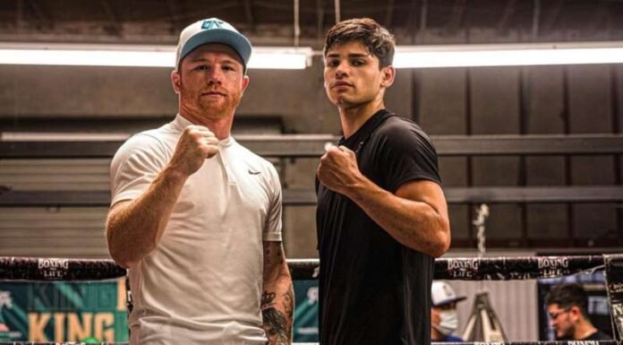 Ryan García responde a Floyd Mayweather tras defender a Canelo Álvarez y les lanza un reto