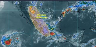 Lluvias muy fuertes con descargas eléctricas en Chihuahua, Durango, Guerrero y Sonora