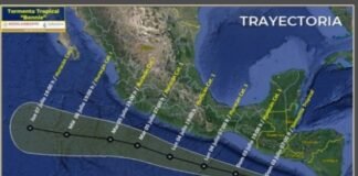 El ciclón tropical Bonnie se aproxima al Golfo de Tehuantepec
