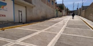 Concluyen pavimentación hidráulica en la Colonia Metilatla de Tulancingo