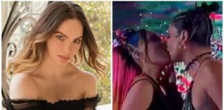 Belinda causa polémica al besarse con dos mujeres en el escenario