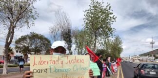 Antorchistas exigen liberación de Domingo Ortega