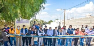 Inauguran pavimentación hidráulica en la comunidad de Bomintzha en Tula