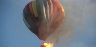 Registra flamazo globo aerostático y lesiona a turistas en Teotihuacán