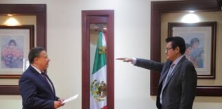 Julio Menchaca tomó protesta a Guillermo Olivares Reyna, como Secretario de Gobierno
